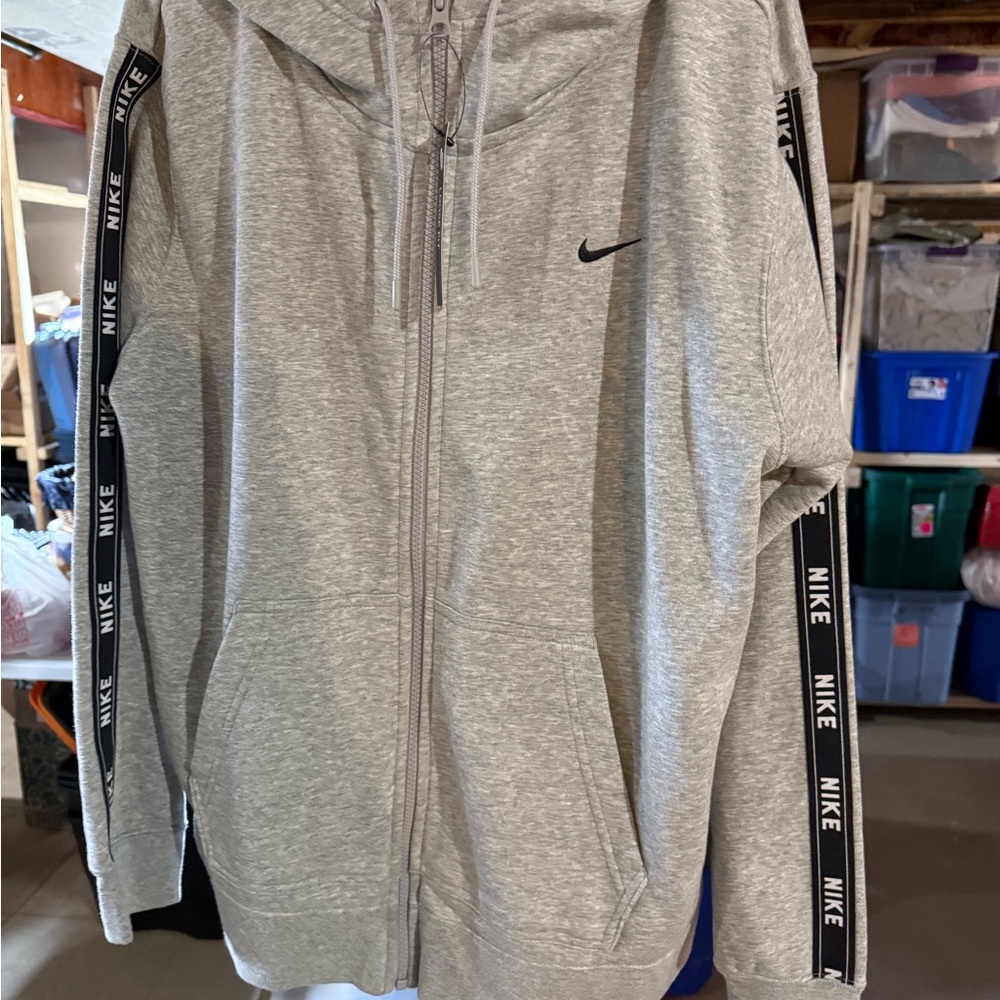 Nike Gray Zip-Up Hoodie